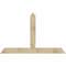 Ekena Millwork Portland Rough Sawn Timber Gable Bracket, Douglas Fir, 72"W x 45"H x 6"D x 6"F, 15/12 Pitch GBW072X45X0606POR00RDF - alternate 1